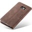 CaseMe Book Case Samsung Galaxy S7 Edge Hoesje Donkerbruin