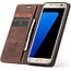 CaseMe Book Case Samsung Galaxy S7 Edge Hoesje Donkerbruin