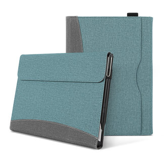 Case2go Hoes geschikt voor Microsoft Surface Go 1/2/3 - Wallet book Case - 10.5 inch - Blauw