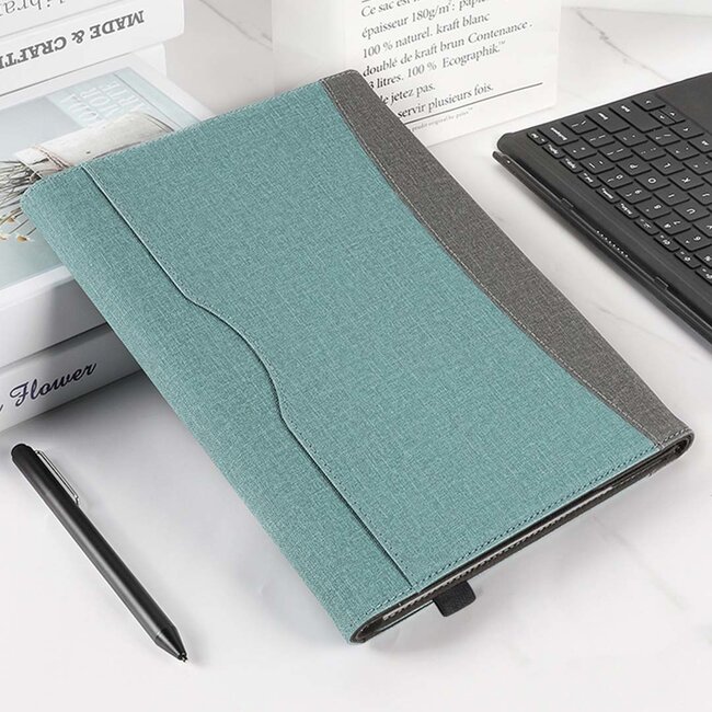 Hoes geschikt voor Microsoft Surface Go 1/2/3/4 - Wallet book Case - 10.5 inch - Blauw