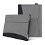 Case2go - Hoes geschikt voor Microsoft Surface Pro 8 / 9 / 10 / 11 - Wallet book Case - 13 inch - Grijs