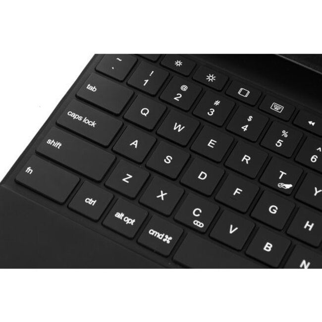 Bluetooth Toetsenbord hoes geschikt voor Apple iPad Pro 12.9 (2018/2020/2021) - Magnetic Keyboard Case met RGB Verlichting en Keypad - Grijs