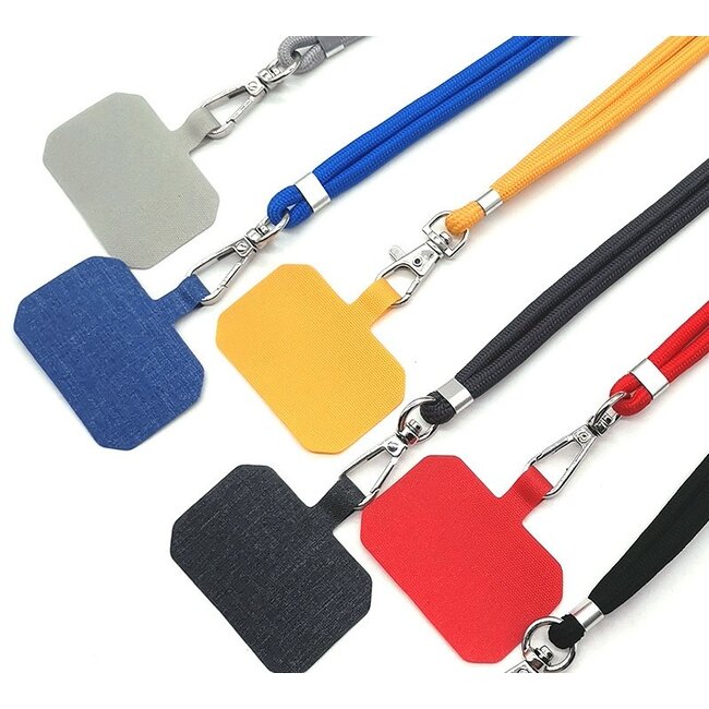 Universele Telefoonkoord - Telefoonketting met Clip - Verstelbare Telefoonkoord - Donker Blauw