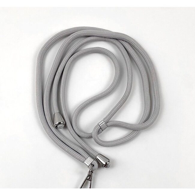 Universele Telefoonkoord - Telefoonketting met Clip - Verstelbare Telefoonkoord - Donker Grijs