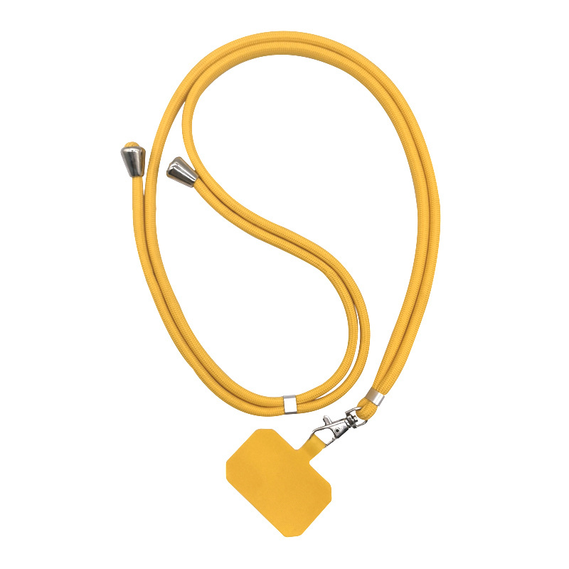 Universele Telefoonkoord - Telefoonketting met Clip - Verstelbare Telefoonkoord - Geel afbeelding