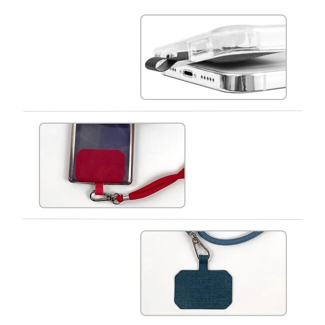 Universele Telefoonkoord - Telefoonketting met Clip - Verstelbare Telefoonkoord - Geel