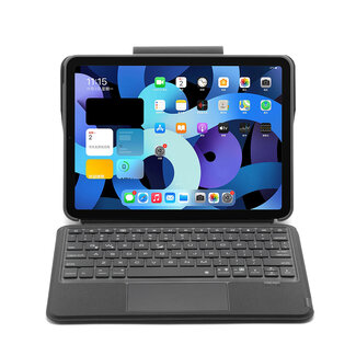 Case2go Bluetooth Toetsenbord hoes geschikt voor Apple iPad Pro 11 (2018/2020/2021) - Toetsverlichting en Touchpad - QWERTY - Zwart