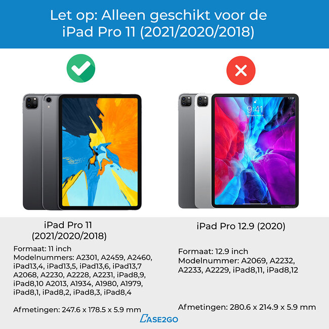 Bluetooth Toetsenbord hoes geschikt voor Apple iPad Air 11 (2024) / Apple iPad Air 10.9 (2022 / 2020) - Toetsverlichting en Touchpad - QWERTY - Zwart