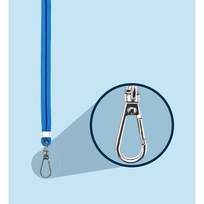 Telefoonkoord Universeel - Phone Cord - Verstelbare Telefoonketting - Afneembaar - Donker Blauw