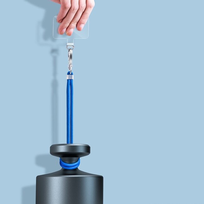 Telefoonkoord Universeel - Phone Cord - Verstelbare Telefoonketting - Afneembaar - Donker Blauw