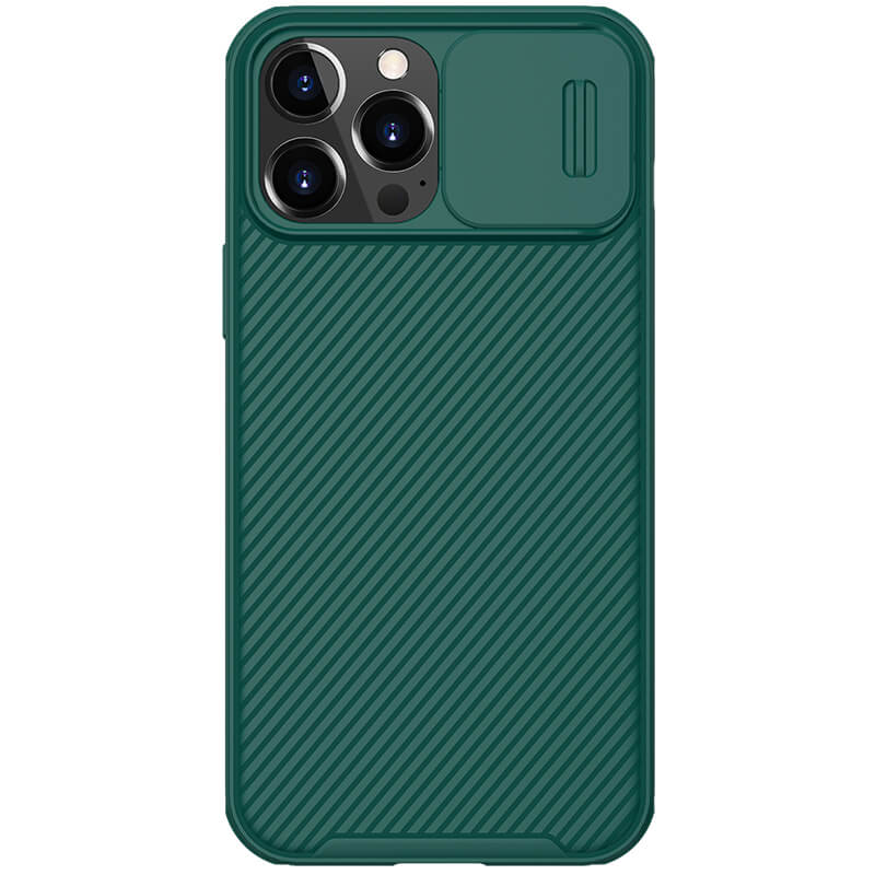 Telefoonhoesje geschikt voor Apple iPhone 14 Plus - Nillkin CamShield Pro Case - Groen afbeelding