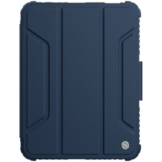 Nillkin Hoes geschikt voor Apple iPad Mini 6 (2021) - Nillkin PU Leren Extreme Tri-Fold Book Case - Camera protectie - Auto Sleep/Wake-up Functie - Met Pencil Houder - Blauw