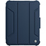 Hoes geschikt voor Apple iPad Mini 6 (2021) - Nillkin PU Leren Extreme Tri-Fold Book Case - Camera protectie - Auto Sleep/Wake-up Functie - Met Pencil Houder - Blauw
