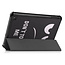 Tablet hoes geschikt voor Amazon Fire 7 (2022) tri-fold hoesje - book case met auto/wake functie - Don't touch me