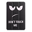 Tablet hoes geschikt voor Amazon Fire 7 (2022) tri-fold hoesje - book case met auto/wake functie - Don't touch me