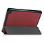 Tablet hoes geschikt voor Amazon Fire 7 (2022) tri-fold hoesje - book case met auto/wake functie - Donker Rood