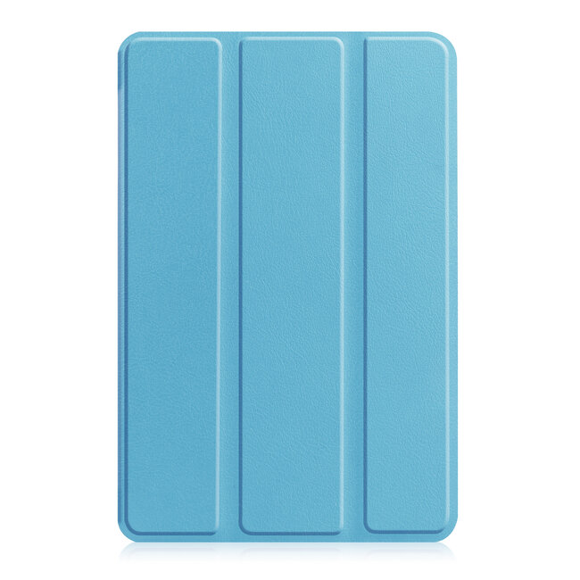 Tablet hoes geschikt voor Amazon Fire 7 (2022) tri-fold hoesje - book case met auto/wake functie - Licht Blauw