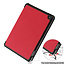 Tablet hoes geschikt voor Amazon Fire 7 (2022) tri-fold hoesje - book case met auto/wake functie - Rood