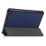 Tablet hoes geschikt voor Amazon Fire 7 (2022) tri-fold hoesje - book case met auto/wake functie - Donker Blauw