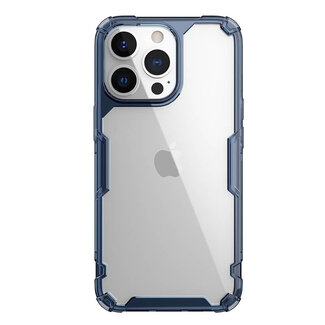 Nillkin Telefoonhoesje geschikt voor Apple iPhone 13 Pro - Nillkin Nature TPU Case - Back Cover - Blauw