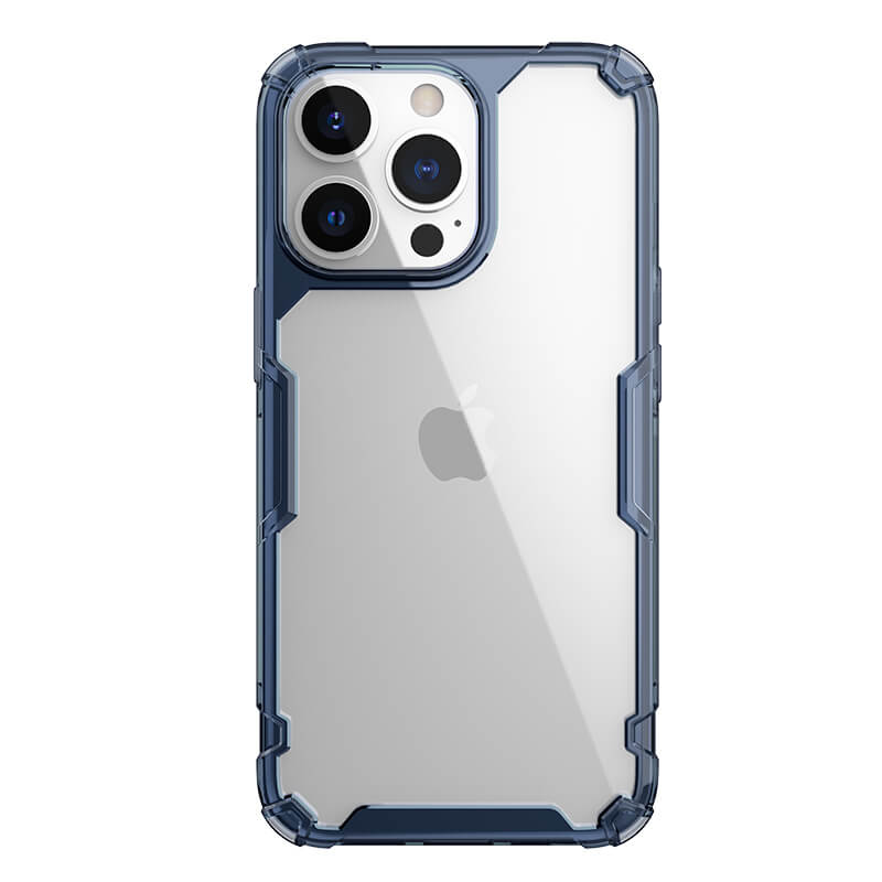 Telefoonhoesje geschikt voor Apple iPhone 14 Pro - Nillkin Nature TPU Case - Back Cover - Blauw afbeelding