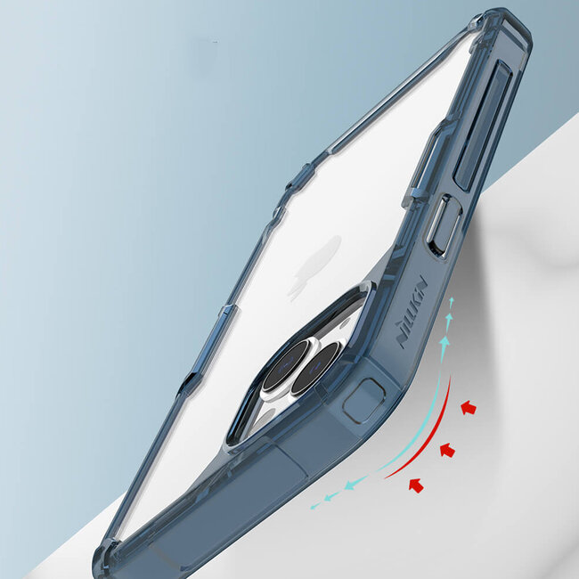 Telefoonhoesje geschikt voor Apple iPhone 14 Plus - Nillkin Nature TPU Case - Back Cover - Blauw