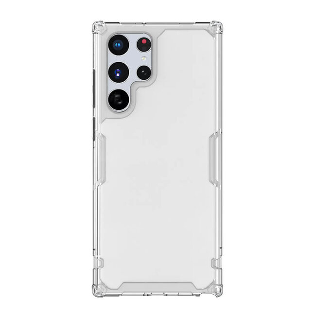 Telefoonhoesje geschikt voor Samsung Galaxy S22 Ultra - Nillkin Nature TPU Case - Back Cover - Transparant