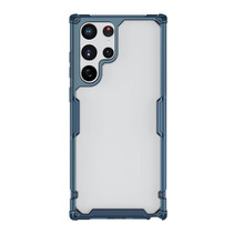 Telefoonhoesje geschikt voor Samsung Galaxy S22 Ultra - Nillkin Nature TPU Case - Back Cover - Blauw