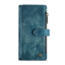 CaseMe - Telefoonhoesje geschikt voor Apple iPhone 14 - Wallet Book Case met ritssluiting - Magneetsluiting - Blauw