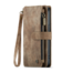 CaseMe - Telefoonhoesje geschikt voor Apple iPhone 14 Plus - Wallet Book Case met ritssluiting - Magneetsluiting - Bruin