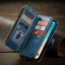 CaseMe - Telefoonhoesje geschikt voor Apple iPhone 14 Pro - Wallet Book Case met ritssluiting - Magneetsluiting - Blauw