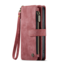 CaseMe - Telefoonhoesje geschikt voor Apple iPhone 14 Pro Max - Wallet Book Case met ritssluiting - Magneetsluiting - Rood