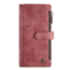 CaseMe - Telefoonhoesje geschikt voor Apple iPhone 14 Pro Max - Wallet Book Case met ritssluiting - Magneetsluiting - Rood