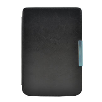 Case2go E-reader Hoes geschikt voor PocketBook Basic Touch - Sleepcover - Auto/Wake functie - Magnetische sluiting - Zwart