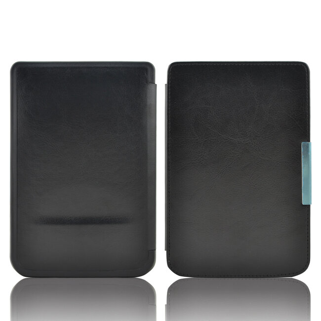 E-reader Hoes geschikt voor PocketBook Basic Touch - Sleepcover - Auto/Wake functie - Magnetische sluiting - Zwart