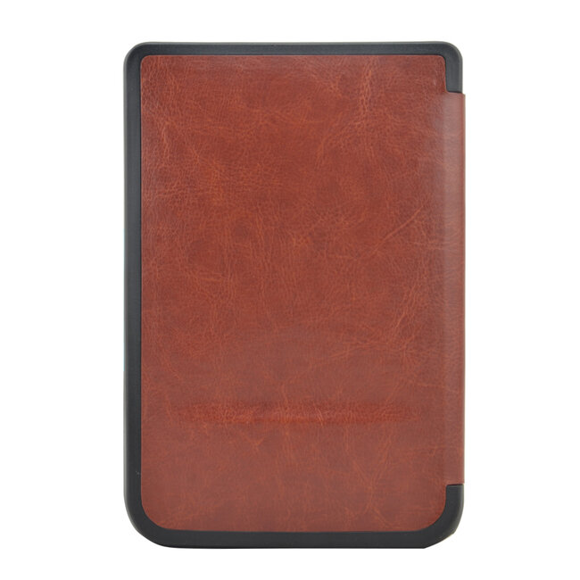 E-reader Hoes geschikt voor PocketBook Basic Touch - Sleepcover - Auto/Wake functie - Magnetische sluiting - Bruin