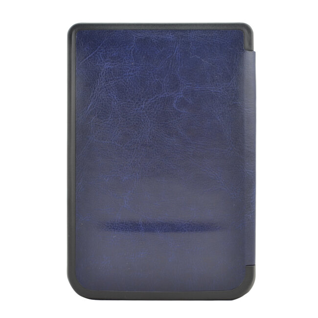 E-reader Hoes geschikt voor PocketBook Basic Touch - Sleepcover - Auto/Wake functie - Magnetische sluiting - Donkerblauw