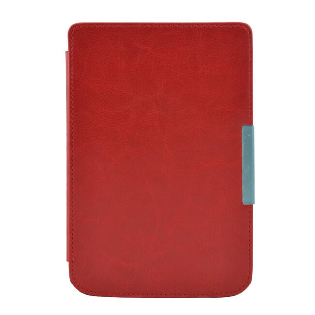 E-reader Hoes geschikt voor PocketBook Basic Touch - Sleepcover - Auto/Wake functie - Magnetische sluiting - Rood