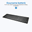 Case2go - Draadloos Toetsenbord met Numeriek Numpad - 2.4G - QWERTY - Geschikt voor IOS, Android, Windows - Zwart