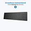 Case2go - Draadloos Toetsenbord met Numeriek Numpad - 2.4G - QWERTY - Geschikt voor IOS, Android, Windows - Zwart