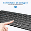 Case2go - Draadloos Toetsenbord met Numeriek Numpad - 2.4G - QWERTY - Geschikt voor IOS, Android, Windows - Zwart