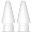 2 stuks - Vervangende pencil punt geschikt voor Apple Pencil 1/2 - Siliconen Tips - Replacement Tip - Wit