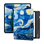 E-reader hoesje geschikt voor Tolino Vision 5 - Sleepcover - Auto/Wake functie - Magnetische sluiting - Sterrenhemel