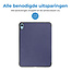 Case2go - Tablet hoes geschikt voor Apple iPad 10 10.9 (2022) - Tri-fold hoes met Auto/Wake functie en Magnetische sluiting  - Donker Blauw