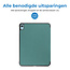 Case2go - Tablet hoes geschikt voor Apple iPad 10 10.9 (2022) - Tri-fold hoes met Auto/Wake functie en Magnetische sluiting  - Donker Groen
