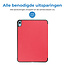 Case2go - Tablet hoes geschikt voor Apple iPad 11 (2025) A16 / Apple iPad 10.9 (2022) - Tri-fold hoes met Auto/Wake functie en Magnetische sluiting - Rood