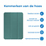 Case2go - Tablet hoes geschikt voor Lenovo Tab M10 (3e generatie) (TB328FU, TB328XU) - 10.1 inch - Tri-Fold Book Case met Auto/Wake functie - Donker Groen
