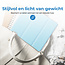 Case2go - Tablet hoes geschikt voor Lenovo Tab M10 (3e generatie) (TB328FU, TB328XU) - 10.1 inch - Tri-Fold Book Case met Auto/Wake functie - Licht blauw