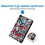 Case2go - Tablet hoes geschikt voor Lenovo Tab M10 (3e generatie) (TB328FU, TB328XU) - 10.1 inch - Tri-Fold Book Case met Auto/Wake functie - Graffiti