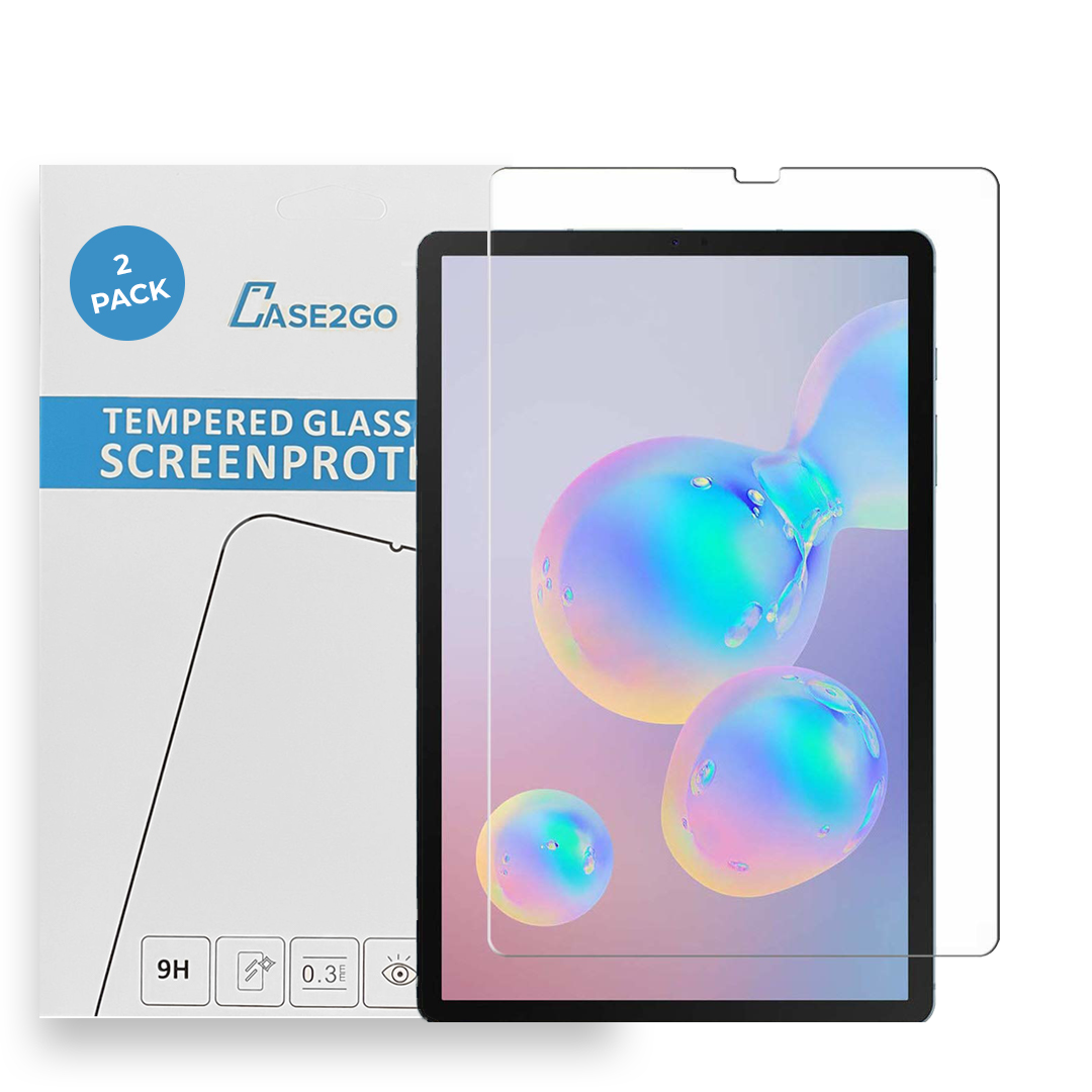 Tablet screenprotector geschikt voor Samsung Galaxy Tab S8 Plus - Case-friendly screenprotector - 2 stuks - Tempered Glass - Transparant afbeelding